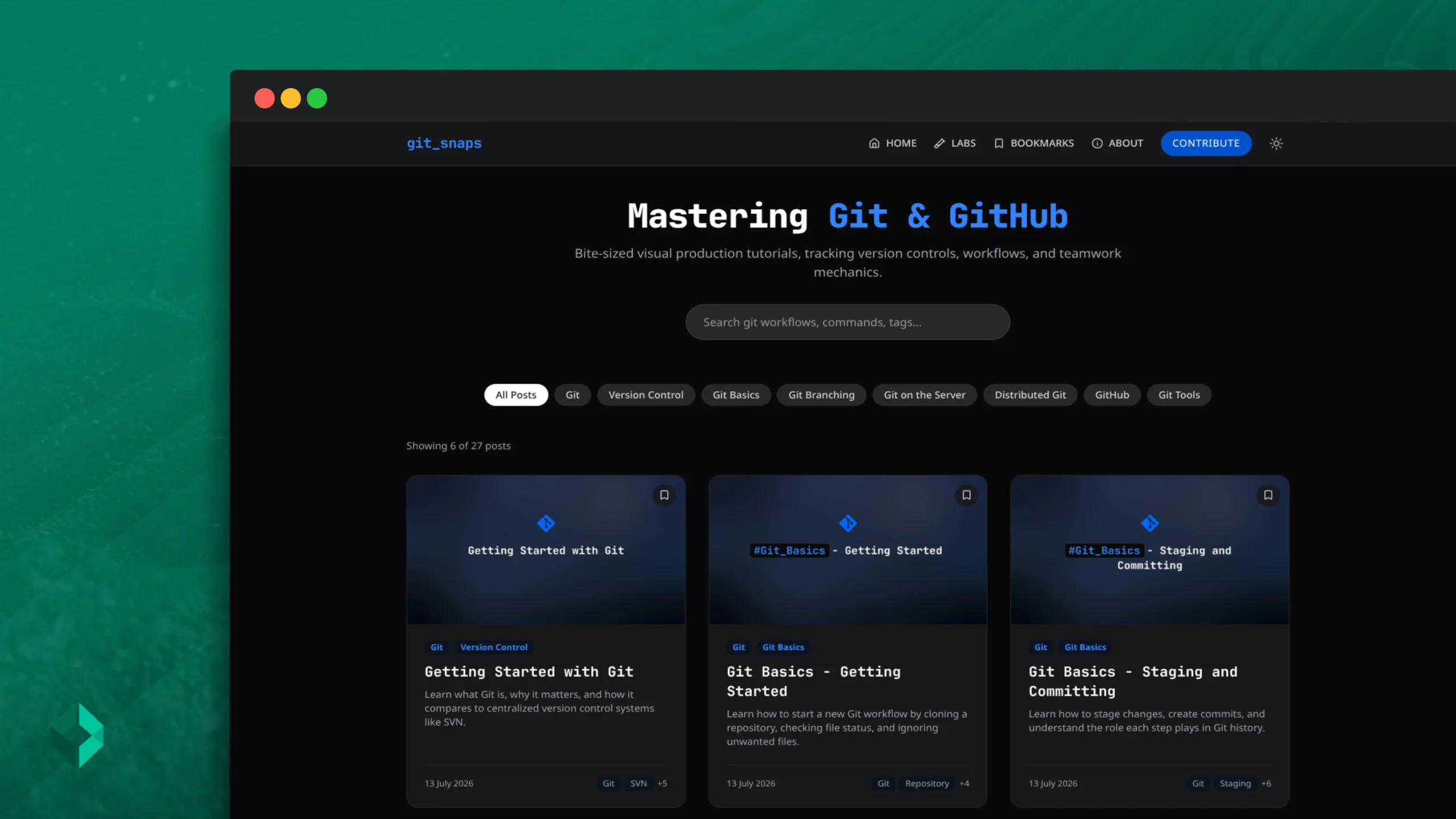 Git Snaps - مدونة تعليمية للمطورين